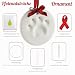 Pearhead Haustierpfotenabdruck, rund, weiß, DIY-Kit, Weihnachten