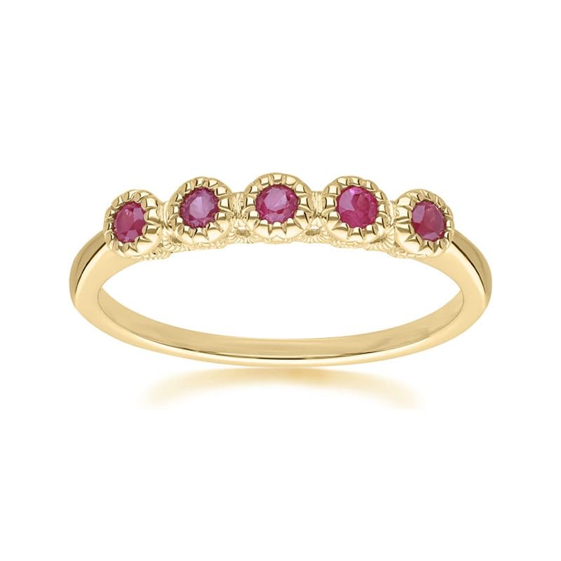 Bague d'éternité rubis pour illuminer vos tenues de soirée et votre quotidien chic
