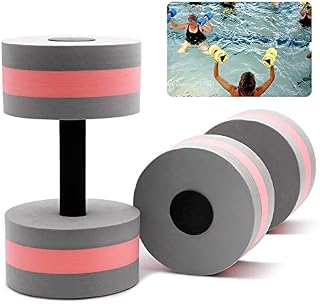Aquatic Exercise Dumbbells - Set of 2 for Water Aerobics Fitness and Pool