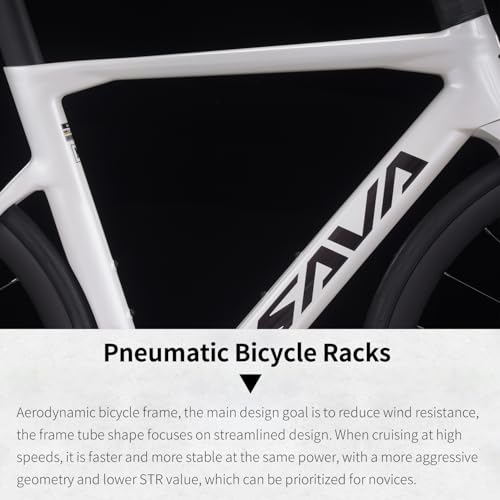 SAVADECK Carbon Fiber Road Bike, 24 Speeds Shifting Road