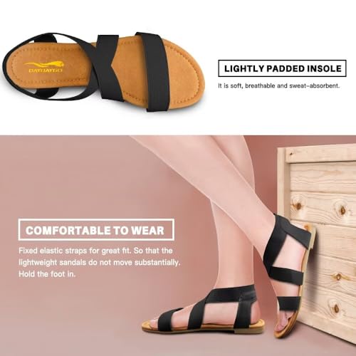 Image of DAYDAYGO Women's Elastic Flat Sandals