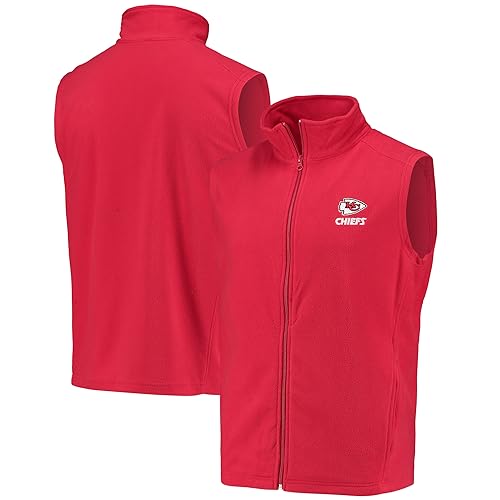 Image of dunbrooke Men's Black Minnesota Vikings Houston Fleece Full-Zip Vest