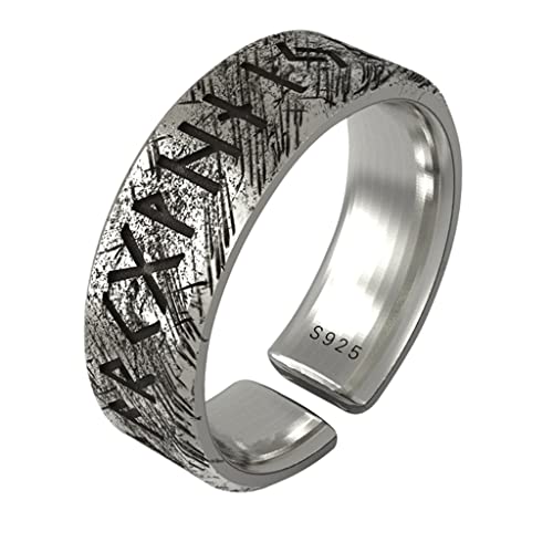 Bague rune viking fantaisie anneau de mariage celte et bijoux scandinaves de pouce