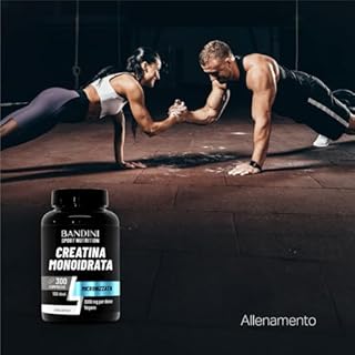 Bandini® Creatina Monoidrata 300 Compresse, 3000mg per dose - Integratore per Allenamento, Palestra e Pre Workout - 100% Vegan - A base di Creatine Monoidrato pura al 100% Micronizzata