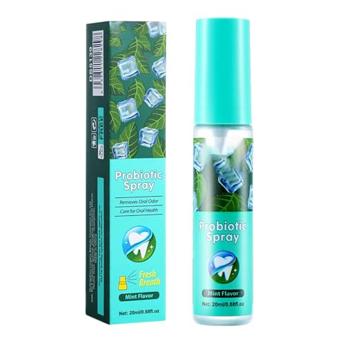 Spray Buccal Protection Halitose - 20ml - Haleine Fraîche - Efficacité Prouvée - Non Aérosol Sans Sucre (Saveur de Menthe)