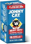 Jonny Cat Litter Box Liners: Heavy Duty - Tear & Leak Resistant - Drawstring Close - Jumbo, 15 Count