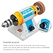 Multi-Function 110V Bench Buffer Polisher Machine Adjustable Variable Speed Bench Grinder Polishing & Buffing Machine for Wood, Amber, Metal, Jade