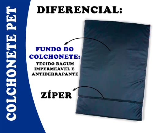 COLCHONETE PET MATELADO CAMA PET IMPERMEAVEL (MARINHO)