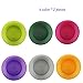 YUYUHUA Everyday Plastic Plates Reusable - Unbreakable Colorful Dinner Plate 10 inch - BPA Free Dishwasher Safe & Microwave Plates set of 12 for Kitchen Camping Patio Outdoor