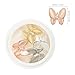 IWOWHERO Butterfly Zircon Nail Charms 12# 4-tone Collection, Opal Manicure Studs with High Shine, DIY Nail Decoration for Professional and Home Use, 2pcs