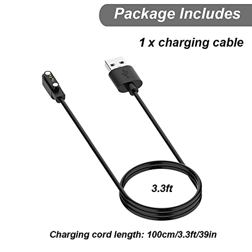 Emilydeals Charger For Yamay Sw021 Willful Sw023 Sw025 Letsfit Id205L Letscom Id205G Id205S Id206 Id205U Id216 Umidigi Uwatch 3S 3 2 2S Urun Smart Watch Magnetic Usb Charging Cable [3.3Ft/100Cm] #TOP4