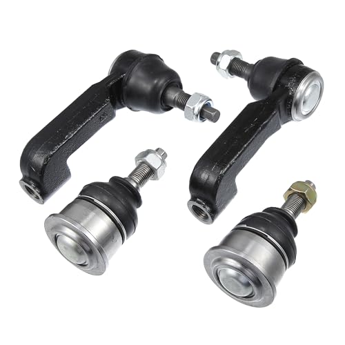 uxcell 4 Pcs Front Outer Tie Rod End Links and Front Lower Ball Joints for Jeep Liberty 2002-2007 Suspension Kit Steering Tie Rod No.ES3535/ES3536