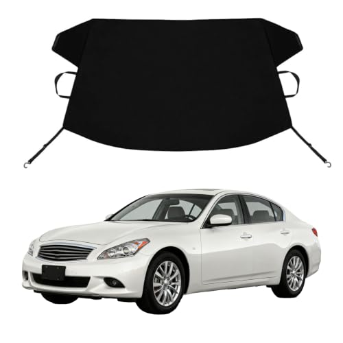 Image of G25 Custom Windshield Cover for Ice and Snow in-fi-ni-ti G25 Heavy Duty 600D Oxford Fabric Windshield Protector Fit Waterproof Frost Snow Cover Winter Car Accessories