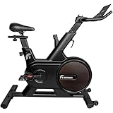CENTURFIT Bicicleta Fija Magnetica Estatica para Spinning Rueda Estilo Madera Soporta 140 Kg Bici...