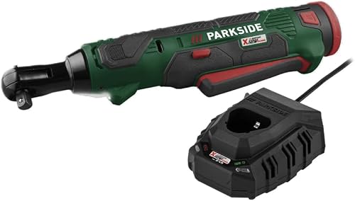 PARKSIDE - Chiave a cricchetto senza fili, 12 V PAR 12 B1, coppia 54 Nm, azionamento 3/8 pollici, 250 giri/min, retromarcia LED, fornita con batteria 2 Ah, caricatore e scatola - 2
