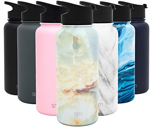 Simple Modern 32 Ounce Summit Water Bottle - Stainless Steel Tumbler Metal Flask