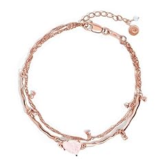 Rose Gold Rose Quartz Bracelet - Flow
