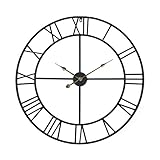 Enorme reloj de pared de metal de alta calidad en moderno aspecto desgastado