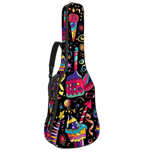 Sac de guitare acoustique Happy Birthday 106 cm pour guitare classique électrique et basse