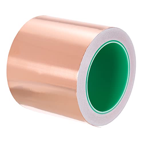 Image of PATIKIL Copper Foil Tape 3.94 Inch x 66 Feet 0.05mm Thick Double Sided Conductive Adhesive EMI Shielding for Electronics, Circuits, Grounding