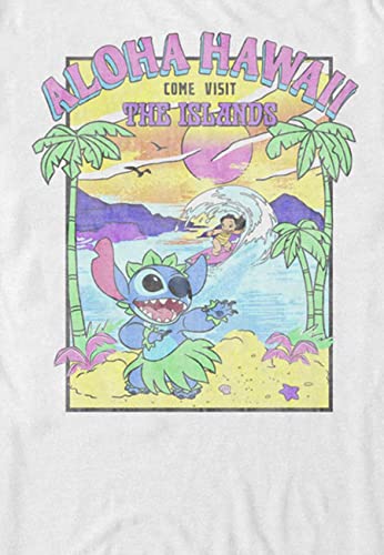 Disney Mens Lilo & Stitch Visit The Islands T-Shirt2