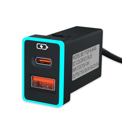 Car Charger PD QC3.0 Fast Charge Type c USB Port