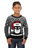 Kids Holiday Batman Ugly Christmas Sweater | Superhero Comic Book Character Christmas Sweatshirts for Boys & Girls XS Multicolor