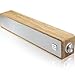 Wired Computer Sound Bar, USB-Powered PC Speakers; MICA M30 Wooden Wired LED Volume Control Mini Speakers for Multiple Devices (with 3.5mm AUX & PC Input) (Yellow)