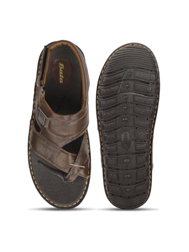 Image of Bata Men's Sandals | Stylish, Comfortable Footwear for Everyday Wear | Durable, Breathable Supportive | Perfect for Casual, Outdoor Summer Activities