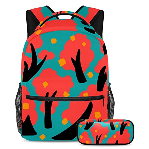 Sac à dos de voyage avec porte-bouteille et trousse scolaire mixte