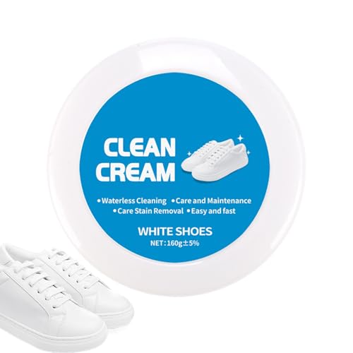 White Shoe Cleaner Cream 160g with Sponge