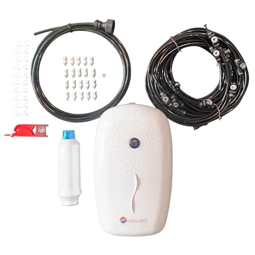 Cool-Off 40' Mid Pressure Misting System Kit (Nylon Tubing) (Black)