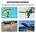 Portable Windsurfing Inflatable Wing, Handheld Kitesurfing Kite, with Two Window Design,for Wind Wing Foiling, Surfing(6square)