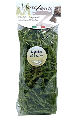 Tagliolini al Basilico, Schmale Bandnudeln mit Basilikum, 250 g, Marco Zanier Cover
