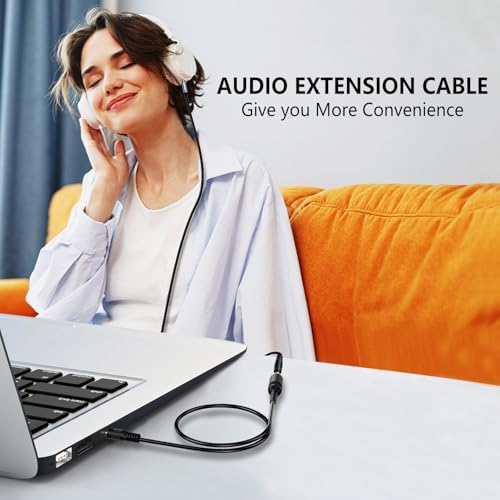 Cable de Audio Extensión 3.5mm Macho a Hembra miniatura 4