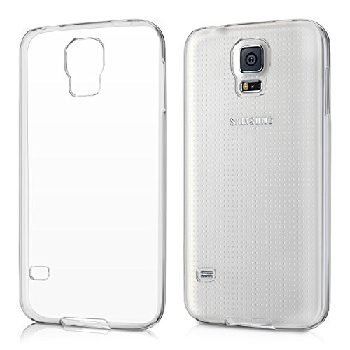 kwmobile Funda Compatible con Samsung Galaxy S5 / S5 Neo - Carcasa de TPU para móvil - Cover Trasero en Transparente