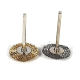Jerliflyer 36pcs Wire Brush, Wire Brush for Drill Bit Wire Wheel Brush Cup Kit Wire Wheel Drill Bit