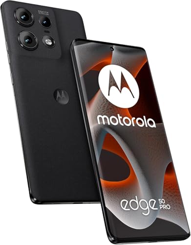 Motorola Moto Edge 50 Pro 5G Ai (Tmobile Mint Tello & Global) (512GB+12GB) NFC 50MP Triple Cam Dual Sim 6.7" XT2403-2 Latino American Version (Black, No Headphones)