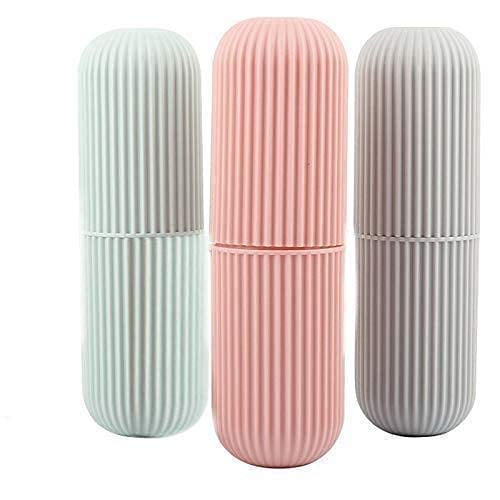 Image of Multipurpose Capsule Shape Portable Travel Storage Bottle of 1 Piece (Multicolored)