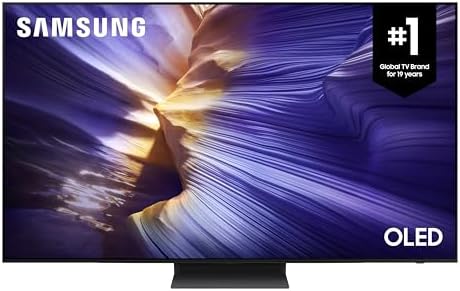 SAMSUNG 55-Inch OLED S90F 4K Smart TV, AI Gen 3 Processor, HDR+, 144Hz, Laser Slim Design, Q-Symphony, AI Game Mode, Game Hub, FreeSync Premium Pro - [QN55S90FAEXZC] [Canada] (2025)