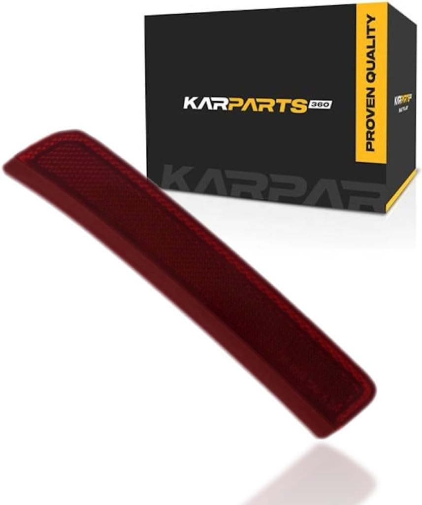 KarParts360 For Jeep Grand Wagoneer/Wagoneer 2022 2023 2024 2025 Side Reflector Driver Side | Rear | Red Lens | ABS Plastic Housing | PMA Plastic Lens | Replacement For CH2860114 | 68353123AA