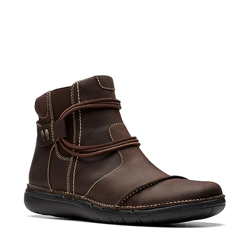 Clarks Bottines Un Loop Up femme en cuir premium aux finitions soignées