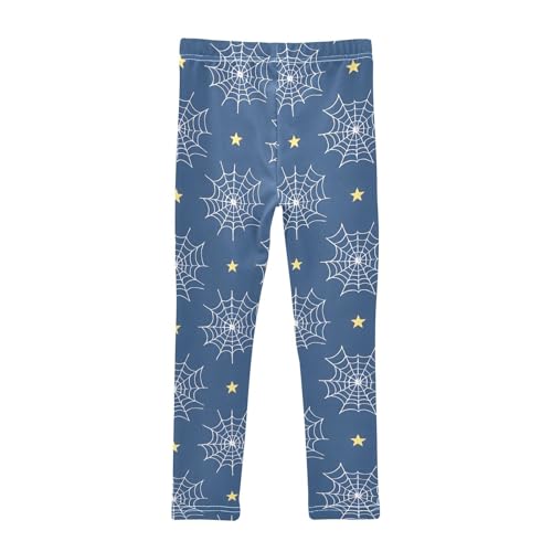 Spider Web Star Girls Leggings Soft Stretch Workout Yoga Dance Pants for Kids Casual Tights2