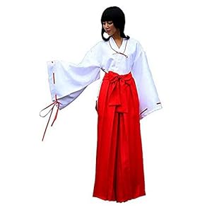 Cosplay Kikyo Kikyou voor dames uit de Manga Anime Inuyasha (M (160-165cm)
