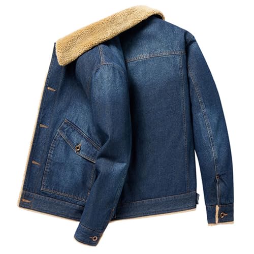 Chaqueta de mezclilla hombre con forro de lana miniatura 5