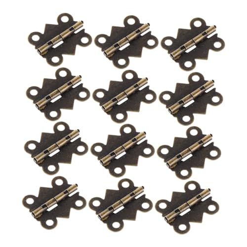 JUMPLAWN 100stücke Miniatur-scharniere Für Puppenhäuser Kleine Diy-scharniere Mikroscharniere Für Miniaturschränke Und Puppenhausdekorationen Praktische Mini-accessoires Für Modellbau