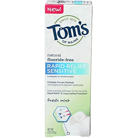 Tom's Of Maine Rapid Relief Sensitive Toothpaste, Fresh Mint, 113g Cover