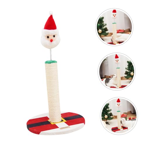 Poste para rascar gato vertical con cuerda de sisal miniatura 6