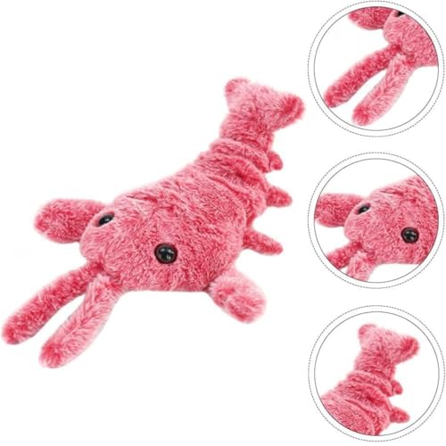 Lagosta de Pelúcia para Animais de Estimação Pet, Brinquedo para Cães e Gatos, Lagostinha Pet Balanç