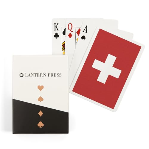 Baraja de Póker Bandera Suiza 52 Cartas Tamaño Poker